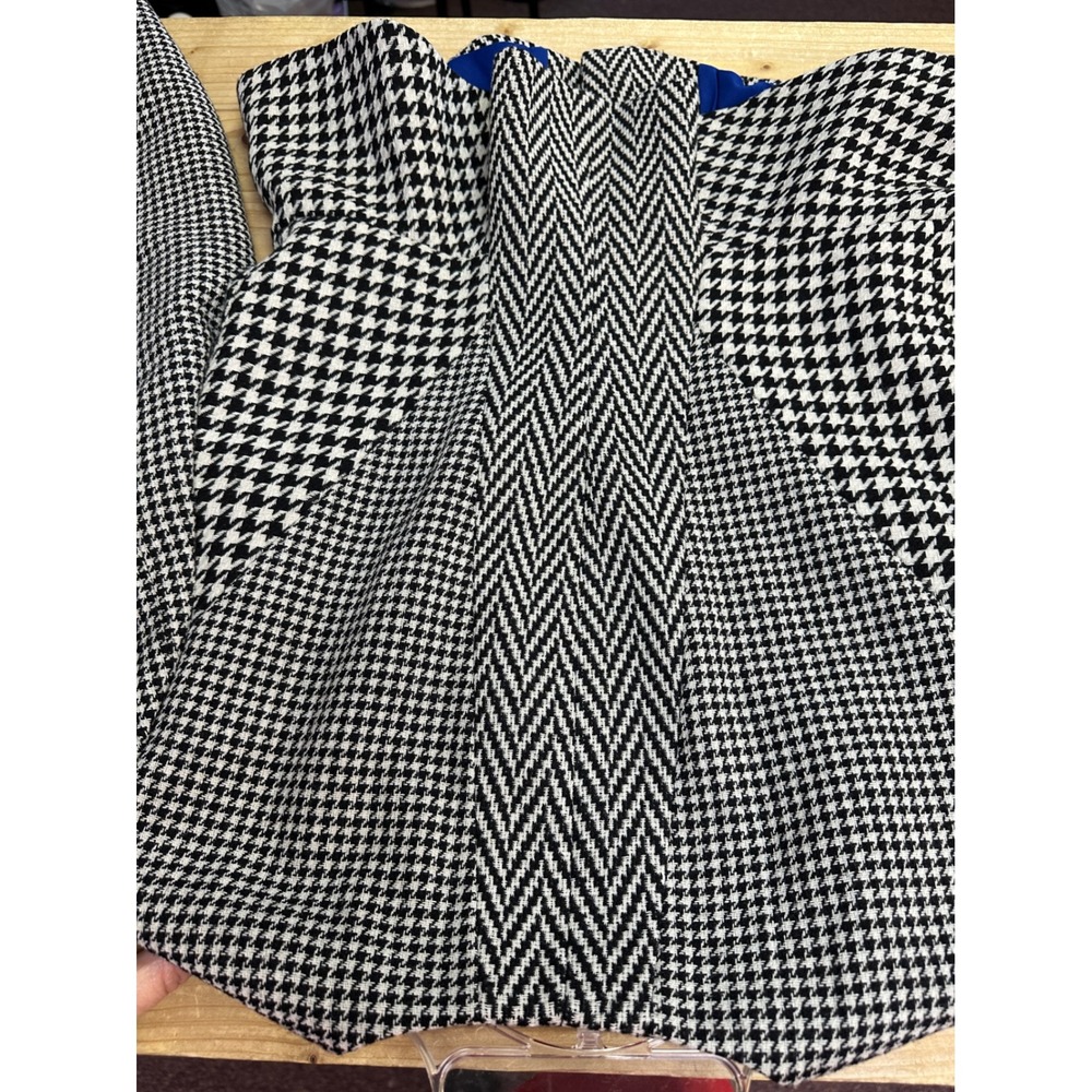 Ann Taylor Blazer Size 6 Houndstooth Herringbone Career Office Business - Picture 5 of 7